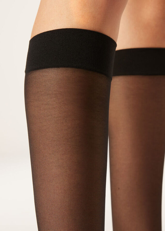 Ciorapi până la genunchi Comfort Cuff de 20 denari