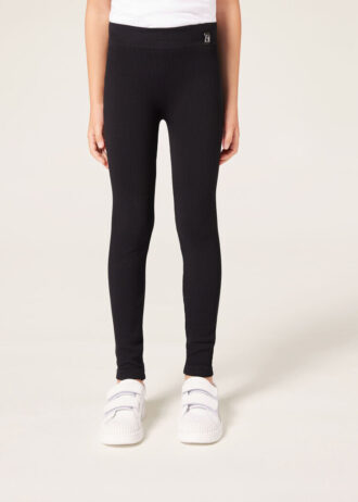 Colanți cu nervuri pentru fete