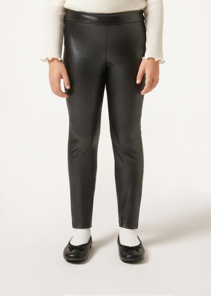 Colanți termici pentru fete cu Leather Effect Colanți termici pentru fete cu Leather Effect