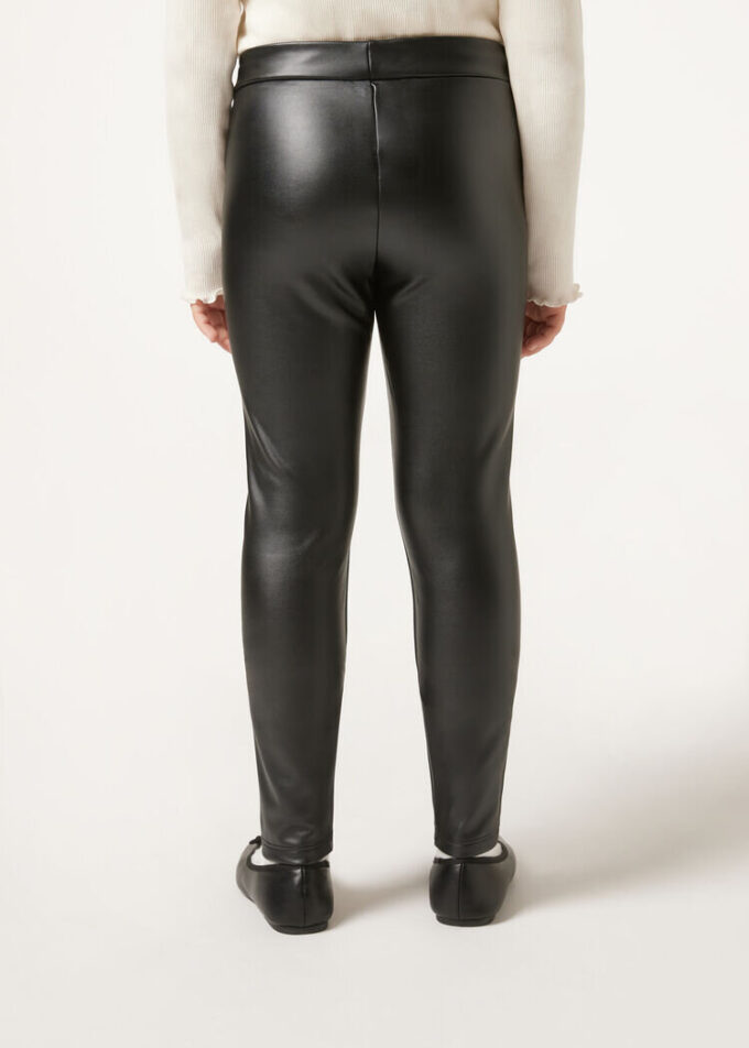 Colanți termici pentru fete cu Leather Effect Colanți termici pentru fete cu Leather Effect