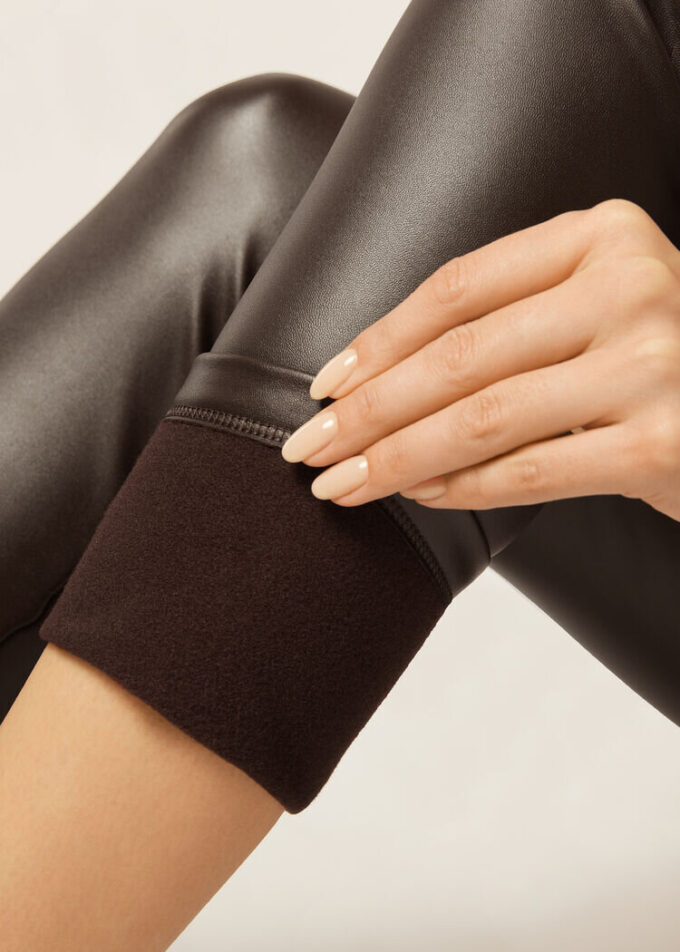 Colanți Thermal din piele sintetică Colanți Thermal din piele sintetică