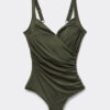 Costum de baie întreg, cu efect de slăbire, drapaj elegant Costum de baie întreg, cu efect de slăbire, drapaj elegant