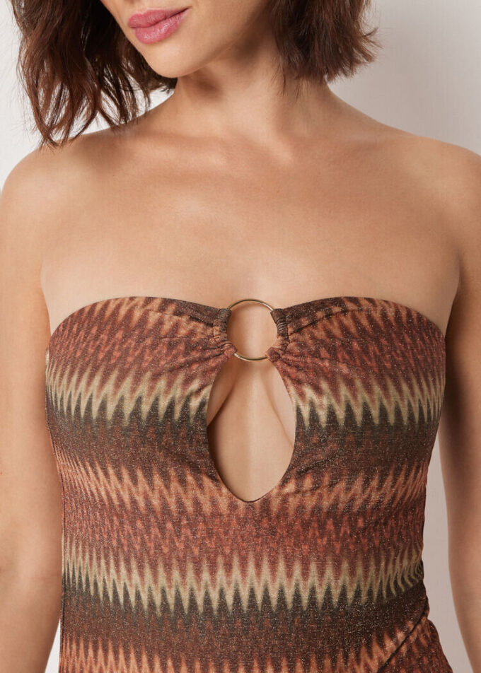Costum de baie întreg Golden Chevron Costum de baie întreg Golden Chevron