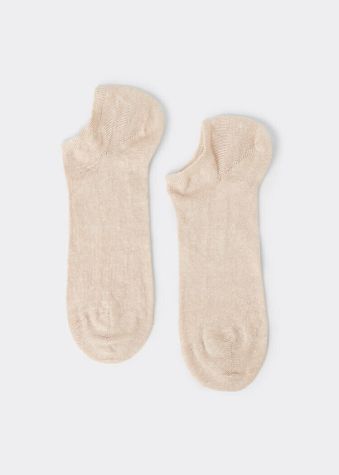 Șosete invizibile unisex din bumbac și in