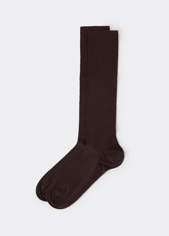 Șosete lungi de bărbați din bumbac elastic Șosete lungi de bărbați din bumbac elastic