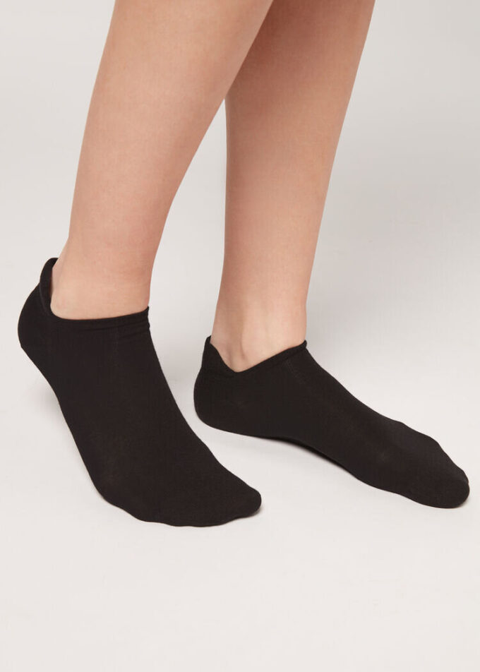 Șosete unisex din bumbac, invizibile, cu limbă în spate Șosete unisex din bumbac, invizibile, cu limbă în spate