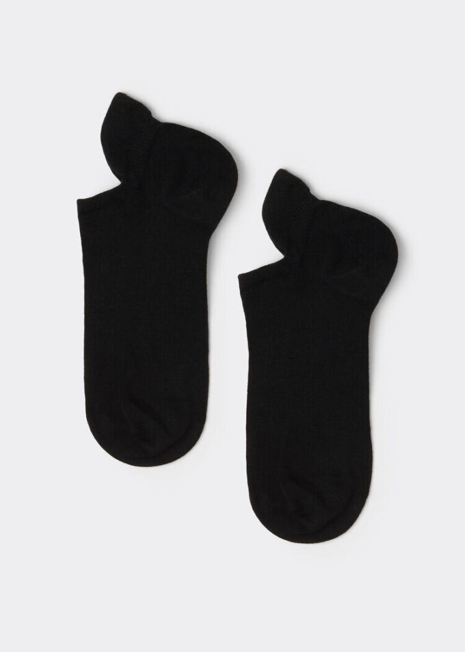 Șosete unisex din bumbac, invizibile, cu limbă în spate Șosete unisex din bumbac, invizibile, cu limbă în spate