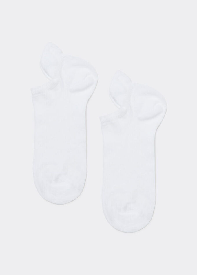 Șosete unisex din bumbac, invizibile, cu limbă în spate Șosete unisex din bumbac, invizibile, cu limbă în spate