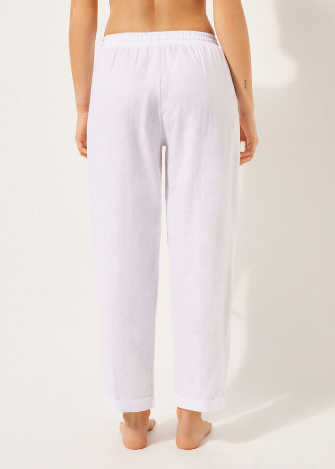 Pantaloni din in și viscoză Pantaloni din in și viscoză