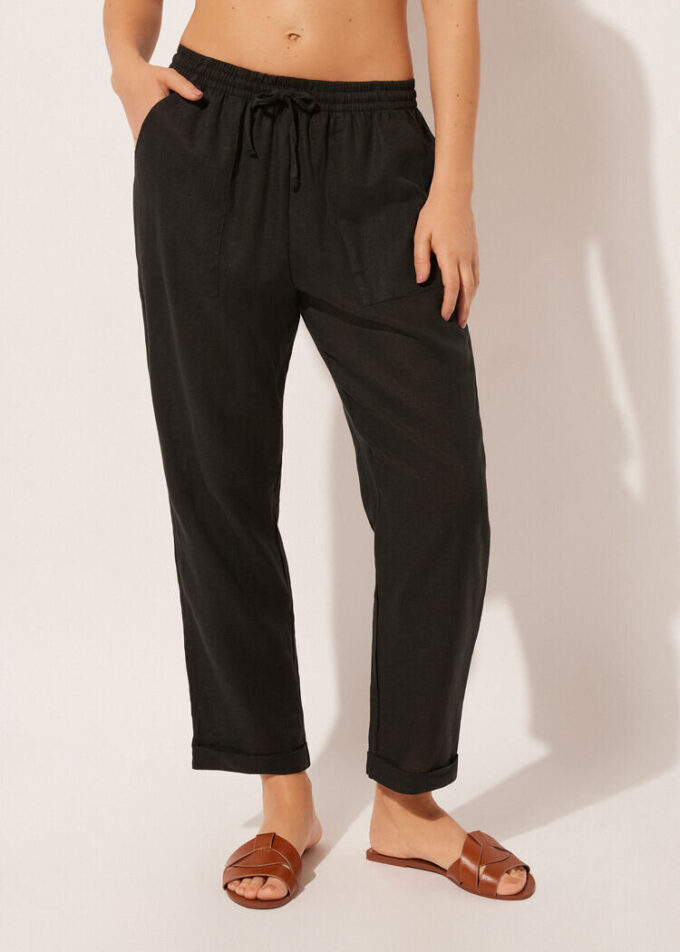 Pantaloni din in și viscoză Pantaloni din in și viscoză