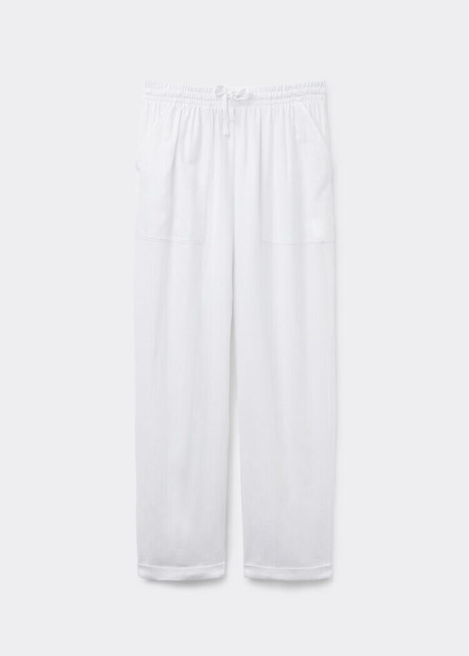Pantaloni din in și viscoză Pantaloni din in și viscoză