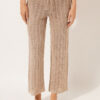 Pantaloni lungi croșetați din lamé Pantaloni lungi croșetați din lamé