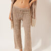 Pantaloni lungi croșetați din lamé Pantaloni lungi croșetați din lamé