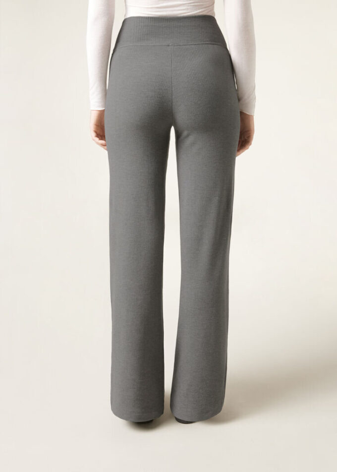 Pantaloni palazzo din amestec de cașmir Pantaloni palazzo din amestec de cașmir