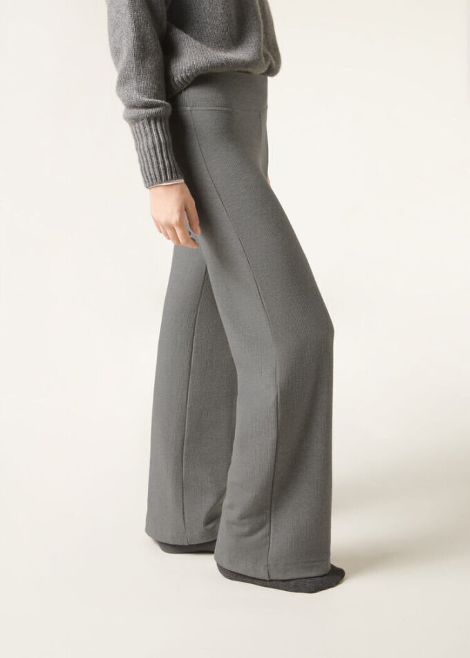Pantaloni palazzo din amestec de cașmir Pantaloni palazzo din amestec de cașmir