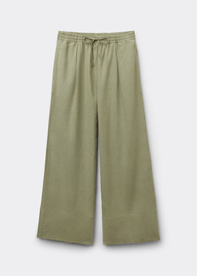 Pantaloni Palazzo din in și viscoză Pantaloni Palazzo din in și viscoză