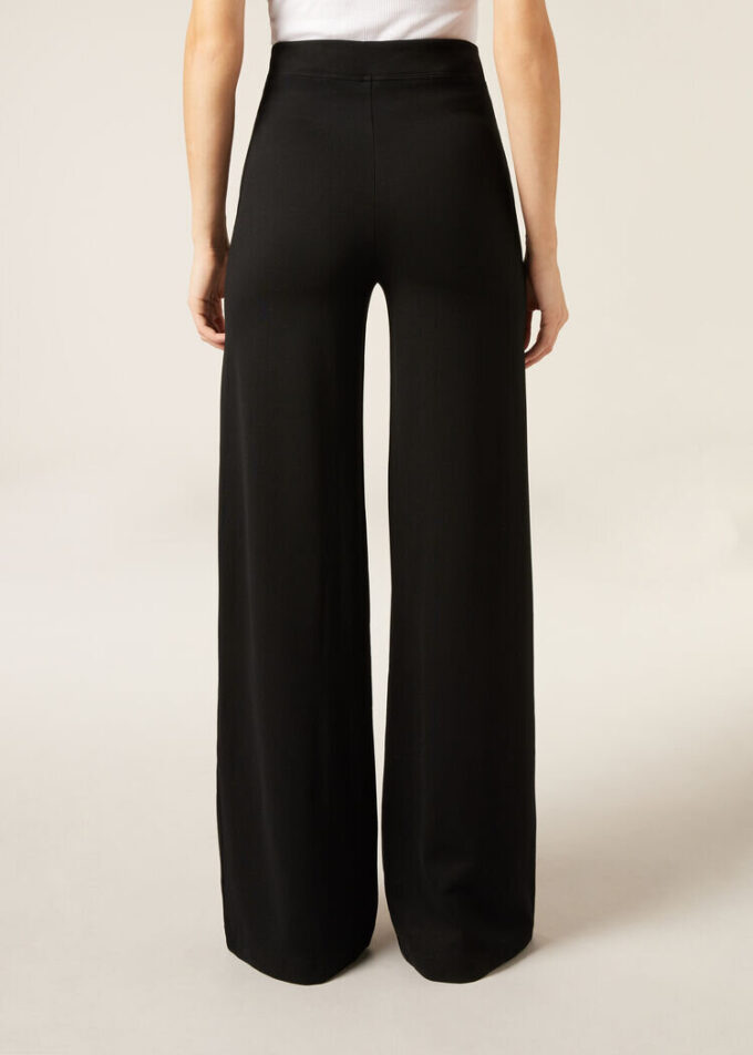 Pantaloni Palazzo din tricot Milano Pantaloni Palazzo din tricot Milano