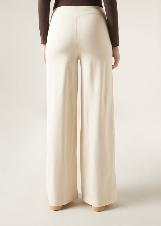Pantaloni Palazzo din tricot Milano Pantaloni Palazzo din tricot Milano