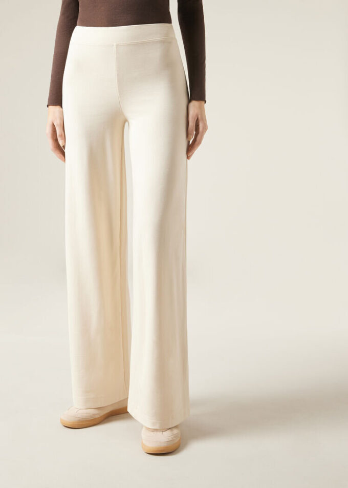 Pantaloni Palazzo din tricot Milano Pantaloni Palazzo din tricot Milano