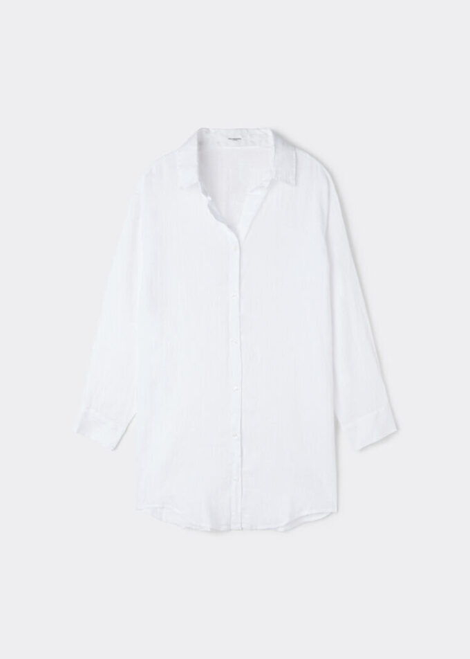 Rochie-cămașă din in Rochie-cămașă din in