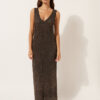 Rochie maxi croșetată din lamé Rochie maxi croșetată din lamé