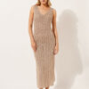 Rochie maxi croșetată din lamé Rochie maxi croșetată din lamé