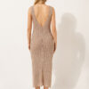 Rochie maxi croșetată din lamé Rochie maxi croșetată din lamé