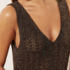 Rochie maxi croșetată din lamé Rochie maxi croșetată din lamé