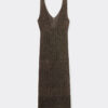 Rochie maxi croșetată din lamé Rochie maxi croșetată din lamé