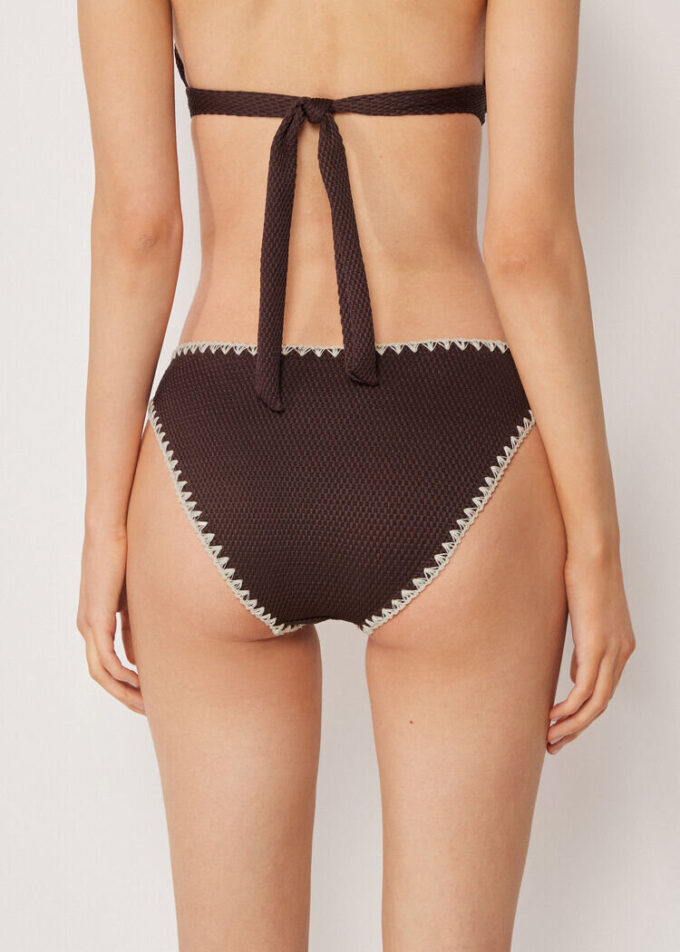 Slip de baie Bicolor Embroidery Slip de baie Bicolor Embroidery