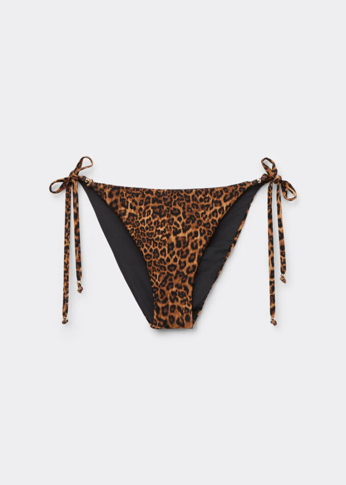 Slip de baie cu imprimeu animalier sălbatic Slip de baie cu imprimeu animalier sălbatic