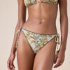 Slip de baie cu imprimeu de frunze tropicale Slip de baie cu imprimeu de frunze tropicale