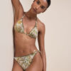 Slip de baie cu imprimeu de frunze tropicale Slip de baie cu imprimeu de frunze tropicale
