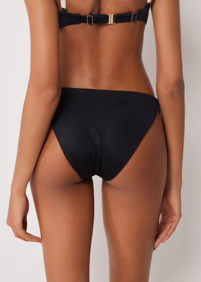 Slip de baie cu legături Elegant Bicolor