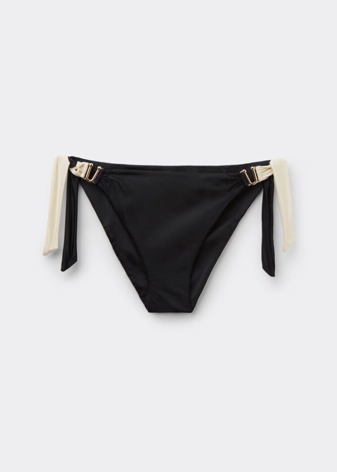 Slip de baie cu legături Elegant Bicolor