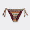 Slip de baie cu legături laterale, model etnic elegant Slip de baie cu legături laterale, model etnic elegant