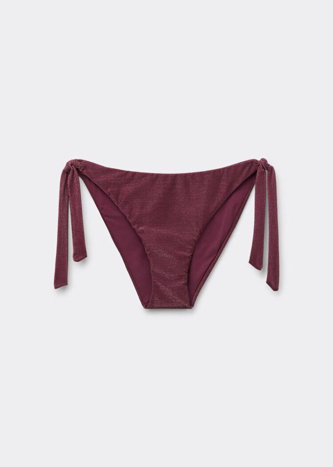 Slip de baie cu legături Strălucire aurie Slip de baie cu legături Strălucire aurie