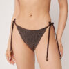 Slip de baie cu șnururi Brown Glitter Slip de baie cu șnururi Brown Glitter