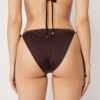 Slip de baie cu șnururi Brown Glitter Slip de baie cu șnururi Brown Glitter