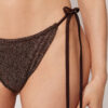 Slip de baie cu șnururi Brown Glitter Slip de baie cu șnururi Brown Glitter
