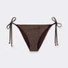 Slip de baie cu șnururi Brown Glitter Slip de baie cu șnururi Brown Glitter