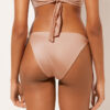 Slip de baie cu șnururi din satin lucios Slip de baie cu șnururi din satin lucios