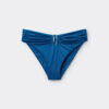 Slip de baie cu talie înaltă din satin lucios Slip de baie cu talie înaltă din satin lucios