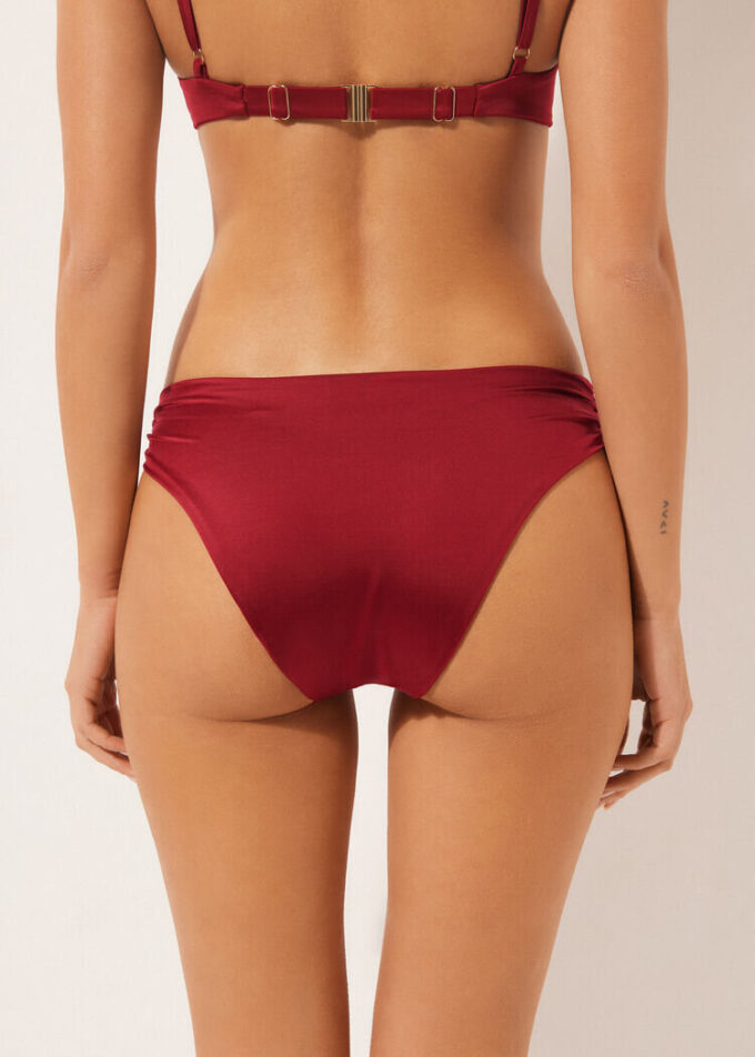 Slip de baie din satin lucios Slip de baie din satin lucios
