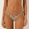 Slip de baie slipuri braziliene cu imprimeu de frunziș tropical Slip de baie slipuri braziliene cu imprimeu de frunziș tropical