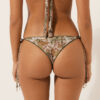 Slip de baie slipuri braziliene cu imprimeu de frunziș tropical Slip de baie slipuri braziliene cu imprimeu de frunziș tropical