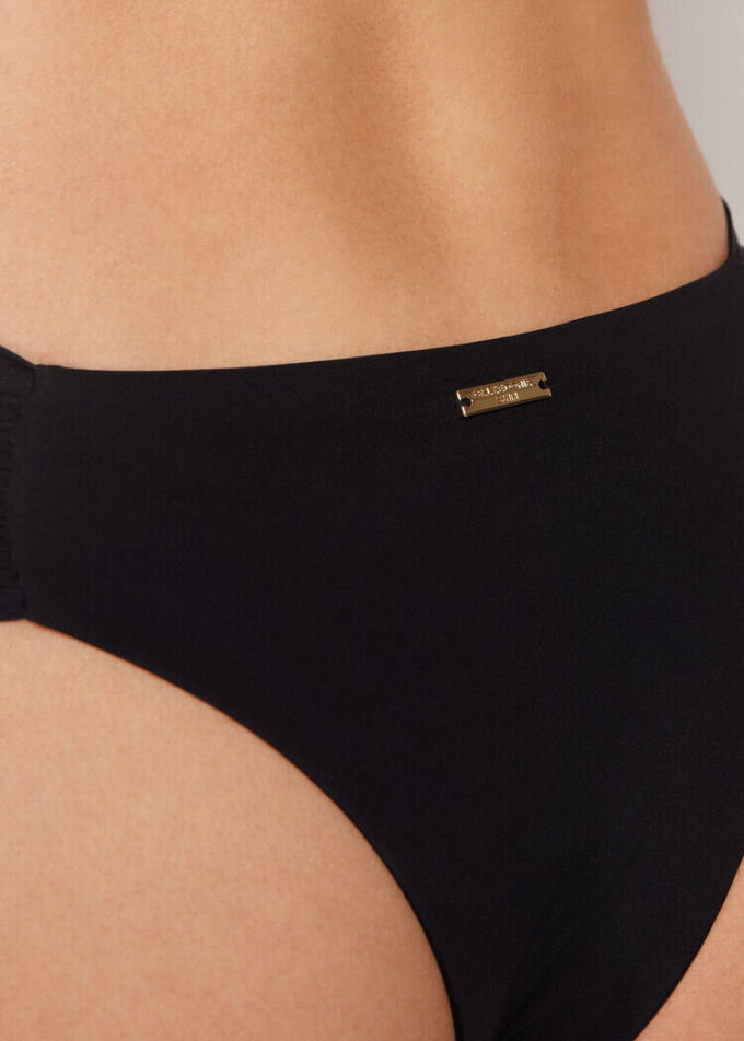 Slip de baie slipuri braziliene drapat, croială premium