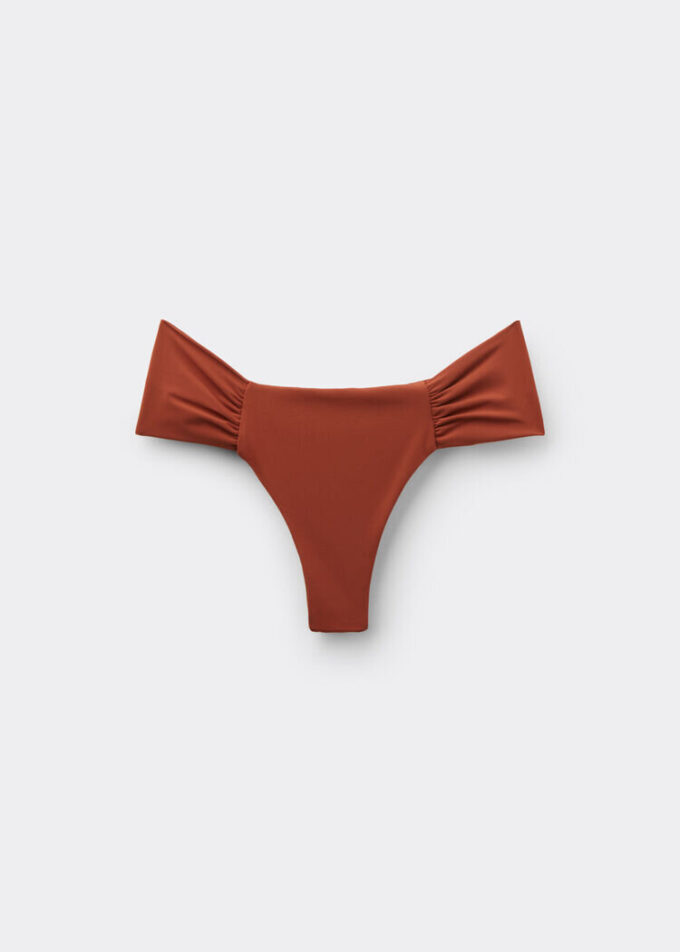 Slip de baie slipuri braziliene drapat, croială premium Slip de baie slipuri braziliene drapat, croială premium