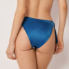 Slip de bikini cu slipuri cu șnur lateral din satin lucios