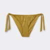 Slip de bikini cu slipuri cu șnur lateral din satin lucios
